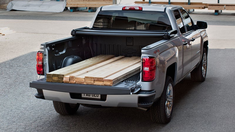 2018 Chevrolet Silverado 1500 with wood in trunk