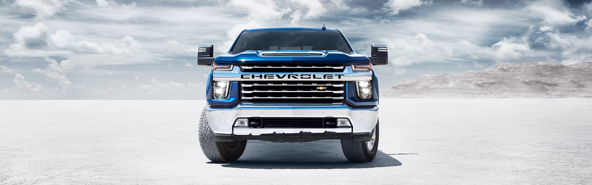 Photo of a 2024 Silverado 2500 HD parked on a snow terrain